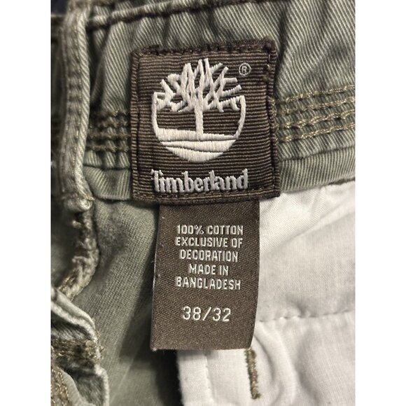 Timberland Olive Green Thick Pants 38 x 32 Chino Khaki Outdoor Pants - Picture 4 of 4